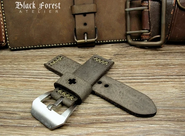 BF08 Swiss Ammo Style Handmade Vintage Strap 22mm/24mm/26mm/28mm – image 8